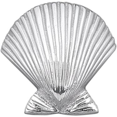 Imagem de PESO DE NAPKIN DE ESCALLO | PRATA | BRILANTE | PRESENTES | PESOS DE NAPKIN | ALUMÍNIO SANDCAST RECICLADO | FEITO À MÃO NO MÉXICO