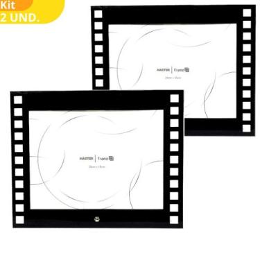 Imagem de Kit 2 Porta Retrato 20x15 Moldura Preto Foto Grande Família - Rio Mast