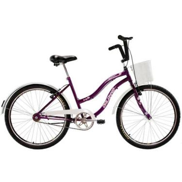 Imagem de Bicicleta Retro Vintage Aro 26 Feminina Beach Violeta - Dal'annio Bike