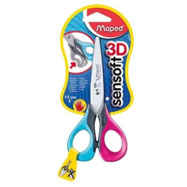 Imagem de Tesoura escolar para canhoto Sensoft 3D 693500 - Maped