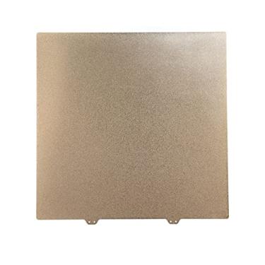 Imagem de Placa de aço PEI para Ender 5 Plus, placa de aço revestida a pó PEI, placa de construção flexível, acessórios para impressora 3D, 377 × 370 mm, resistência ao calor, nivelamento automático, remoção