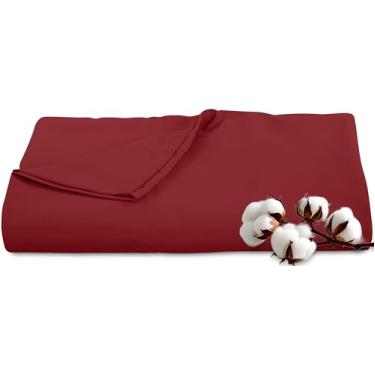 Imagem de Royale Linens Lençol plano de 300 fios, 100% algodão penteado longo, supermacio, lençol de cima - lençol de cima - lençol de cima California King vendido separadamente - Apenas lençóis respiráveis