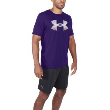 Imagem de Camiseta de Treino Masculina Under Armour Big Logo 2.0, Azul, P