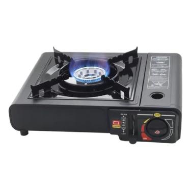 Imagem de Fogareiro Fogão 1 Boca Portátil BAK Gás Preto BK-FOG2100GSP Frontier Fogão à Gás de Mesa 1 Boca 34,3 x 8,5 x 27,5 cm