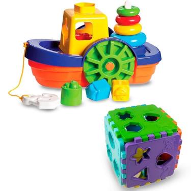 Imagem de Brinquedos Educativos 1 Ano Bebê Menino E Menina Barco +