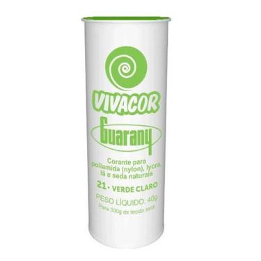 Imagem de Corante vivacor guarany 40 gr cor 21 verde claro