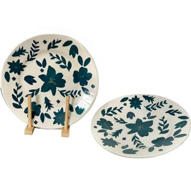 Imagem de Jogo 6 Pratos Rasos Oxford 26cm Para Jantar Almoço Conjunto Pratos Microondas Lavavel