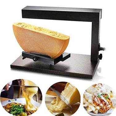 Imagem de Li Bai Raclette Cheese Melter Máquina Elétrica Comercial para Meia Roda de Queijo Nacho Multifuncional Ângulo Ajustável Aço Inoxidável 650W Aquecimento Rápido (750A)