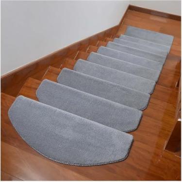 Imagem de Tapetes De Escada De Sisal, Tapetes De Segurança De Instalação Rápida, Conjunto De 7 Tapetes De Escada Autoadesivos Para Crianças, Idosos E Cães, 1