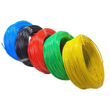 Imagem de Rolo De Fio 1,5mm Com 50 Metros Unipolar - Cabo Flex, Preto