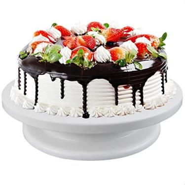 Imagem de Bailarina Prato Giratório Base Suporte Para Decoração Bolos Tortas Confeitaria
