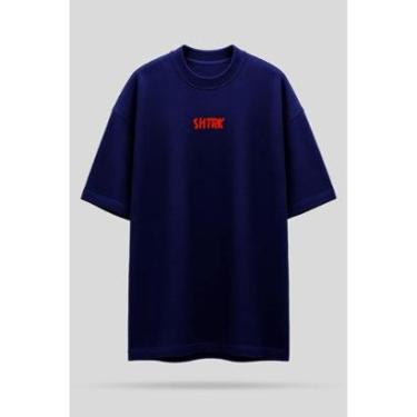 Imagem de Camiseta Oversized Shatark Tom - Azul Marinho-Masculino