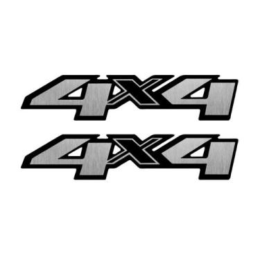 Imagem de Par Adesivo Caçamba S10 4x4 2013 14 15 16 17 18 2019 - Preto - Jhow Ad