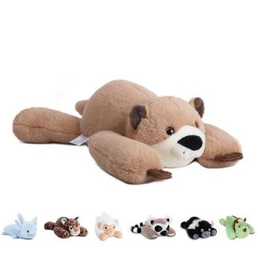 Imagem de Bicho de pelúcia pesado Niuniu Daddy Otter 1,5 kg para crianças