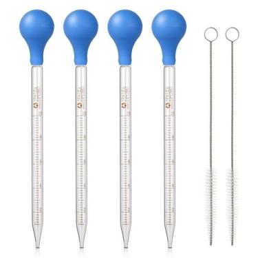 Imagem de Pipeta conta-gotas graduada de vidro de 10 ml Hyber&Cara, conjunto de 