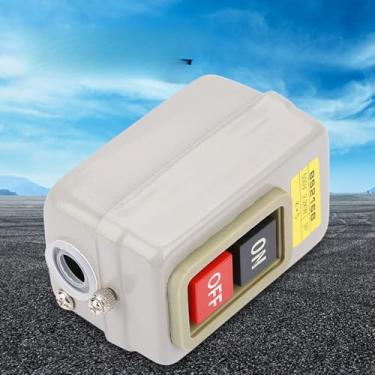 Imagem de Zaweliyo Interruptor de Botão Liga/desliga Com Travamento Automático 3p 110/220/380v 15a Bs216b, Fiação Fácil, Motor de Controle Diretamente