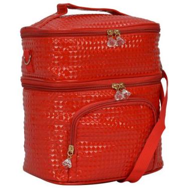 Imagem de Bolsa Feminina Necessaire Térmica Vinil Vermelho CBRN17522 - COMMERCE 
