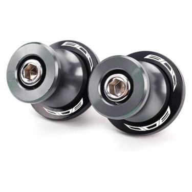 Imagem de BYYINGSUS Parafusos de suporte M8 de alumínio bobinas deslizantes acessórios de motocicleta compatíveis com Z650 Z800 Z900 2017-2024 (cinza-800)