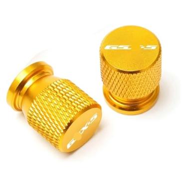 Imagem de Acessórios de tampas de haste de válvula de pneu de roda CNC compatíveis com S&uzuki GSX-S GSXS 125 150 750 1000/F/ABS GSX-S125 GSX-S750 GSX-S1000 (dourado2)