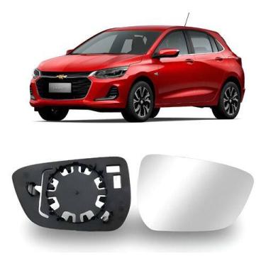 Imagem de Lente Espelho Retrovisor Chevrolet Onix e Sedan de 2020 a 2023  COM BA