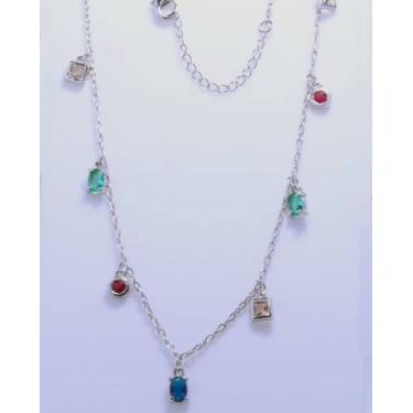 Imagem de Colar com banho de ródio 50cm - Córdova