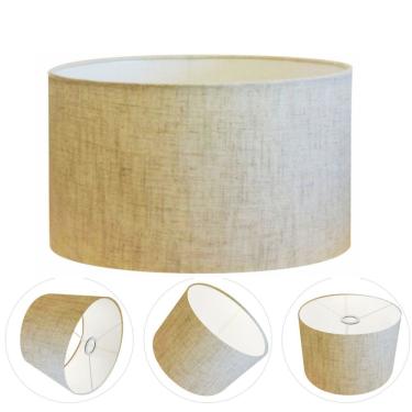 Imagem de Cúpula Abajur Cilíndrica Cp-8028 Ø60x30cm Rustico Bege