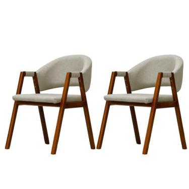 Imagem de Kit 2 Cadeira De Jantar Estofada Essencial Veludo Divini - Las Patitas