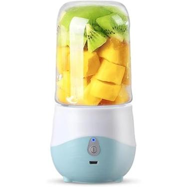 Imagem de Mini Liquidificador Portátil USB 300ml | Juice Cup Mixer Recarregável | Prepare Shakes, Sucos e Vitaminas em Segundos | Lâmina Inox e Design Compacto