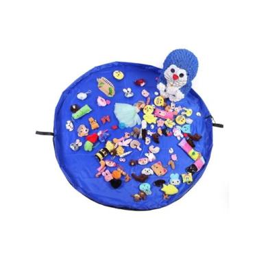 Imagem de Saco Tapete Organizador De Brinquedos Infantil 2 Em 1 Portátil E Lavável