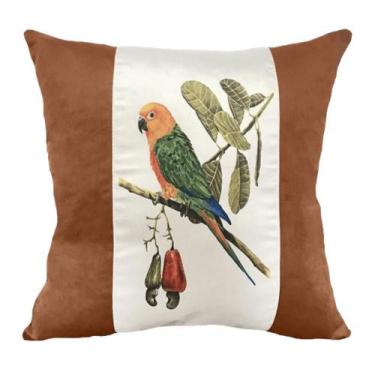 Imagem de Almofada De Veludo Off Estampada Colorido 52Cm - Decortextil, único