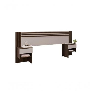 Imagem de Painel Cabeceira Ripado Jade Salleto Savana-off White