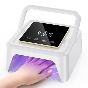 Imagem de Meremit Lâmpada Uv Sem Fio Para Unhas 108 W, Led Profissional Com 36 Esferas E Tela Sensível Ao Toque, Luz Recarregável De Gel, Temporizador Integrado 4 Modos, Sensor Automático, Secador Secagem Ráp
