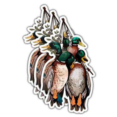 Imagem de Adesivo de caça de pato 3 peças de adesivos de patos assassinados saco misto engraçado caça de patos adesivos à prova d'água presente caçador de patos decalque de vinil para laptop garrafa de água