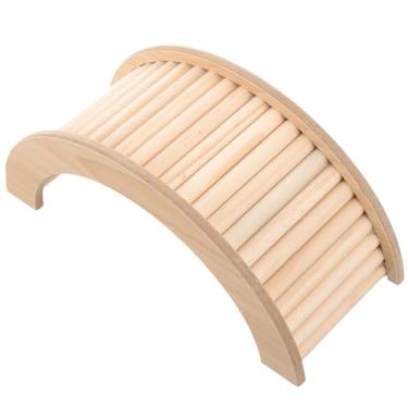 Imagem de MERRYHAPY Brinquedo de coelho para escalada, ponte de madeira, gaiola de chinchila, ponte de paisagismo, ponte de hamster, rata, rampa de porquinho-da-índia, ponte de chinchila para gaiola, acessórios