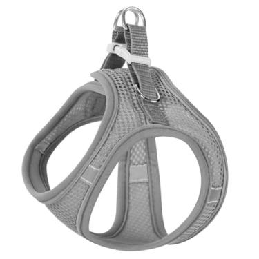 Imagem de Peitoral refletivo antipuxão, alça acolchoada à prova de fuga para gatos grandes, malha respirável e liberação rápida para cães pequenos e gatos