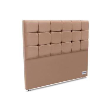 Imagem de Cabeceira Cama Box Estofada Queen Piave Veluto Suede Bege - Ortobom