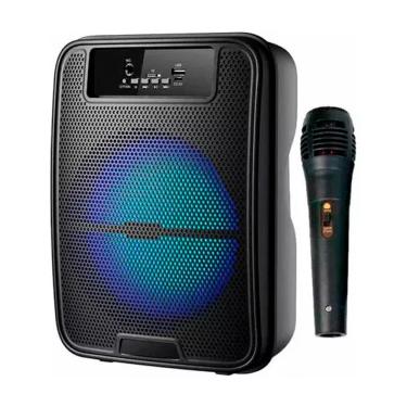 Imagem de Caixa de som alto falante com microfone GTS-1520