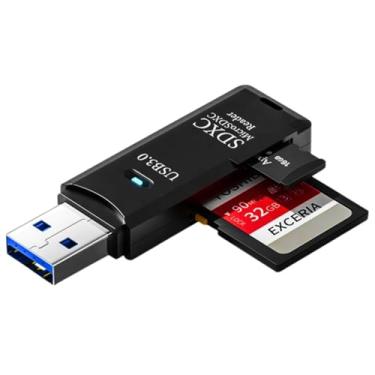 Imagem de Leitor de Cartão SD e MicroSD USB 3.0 até 5Gbps – Adaptador para Fotos e Vídeos, Notebook, PC, MacBook, Câmeras, Cartões SDXC/TF, Backup Rápido