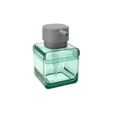 Imagem de Porta-Sabonete Líquido Cor Verde Soft Plástico Linha Cube Coza Verde