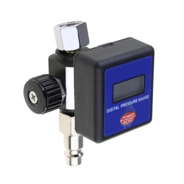 Imagem de shamjina Regulador de ar para pulverizador de tinta, medidor de 0 a 1 MPa, instalação conveniente, acessórios precisos, display digital