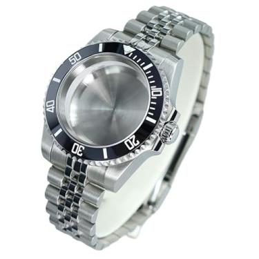 Imagem de FEIYASHI Caixa de relógio de aço impermeável de 40 mm GMT/SUB Vidro de safira para NH35/NH36 Miyota8215 ETA2824 Movimento Mostrador de 28,5 mm, Tampa inferior sólida 2, For NH35/35/38 Movement, Caixa