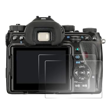 Imagem de pssped 2 peças protetoras de tela compatíveis com Pentax K-1 Mark II K1 Mark II, película de vidro temperado de dureza 9H cristalina, acessórios para câmera digital, impressão antiarranhões e dedos