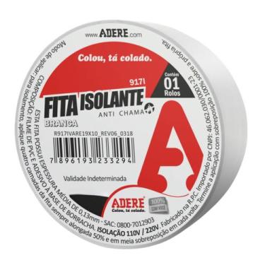 Imagem de FITA ISOLANTE BRANCA 19mmX5m - ADERE
