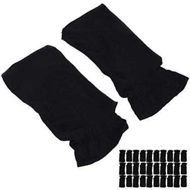 Imagem de Yinhing Conjunto de Touca de Peruca de Meia Profissional, 30 Peças, Elástico, Lavável, Rede de Cabelo, Acessório para Mulheres, Homens, Unissex, Nylon, Tamanho único (Preta)