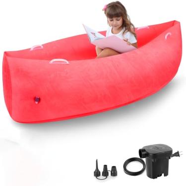 Imagem de Cadeira sensorial para crianças, cápsula sensorial de 152 cm sentada para crianças autistas, Peapod inflável para crianças, canoa Peapod, cápsula sensorial de ervilha para TDAH - cápsula sensorial