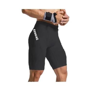 Imagem de Shorts De Compressão Para Treino De Musculação Masculina, Leggings Jus