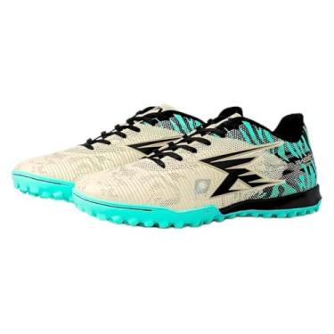 Imagem de Chuteira Futebol Society Suiço Grama Sintética Grama Natural Trava Baixa Adulto Original oficial Oxn Velox 6 Premium (Bege- Dourado- Verde Menta- Preto, BR, Adulto, Numérico, 42)