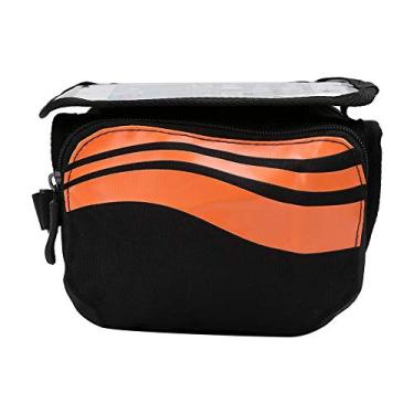 Imagem de Cryfokt Bolsa de Tubo Frontal para Ciclismo Com Quadro de Bicicleta à Prova D'água para Ciclismo de Longa Distância, Bolsa de Telefone de Bicicleta de Grande Capacidade para Telefones Celulares de