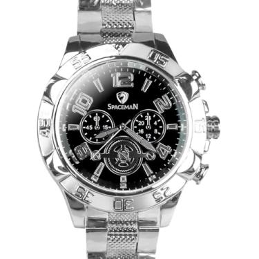 Imagem de Relógio Masculino Social Aço Inox Prata à Prova d Água Kit Presente com Cordão e Pingente Cruz