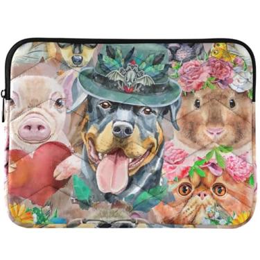 Imagem de Capa protetora para laptop de cachorro porquinho-da-índia para MacBook Pro 14, acessórios de computador, capa para notebook universal de 13 a 14 polegadas